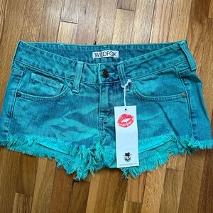Wildfox Distressed Friday Night Shorts Party